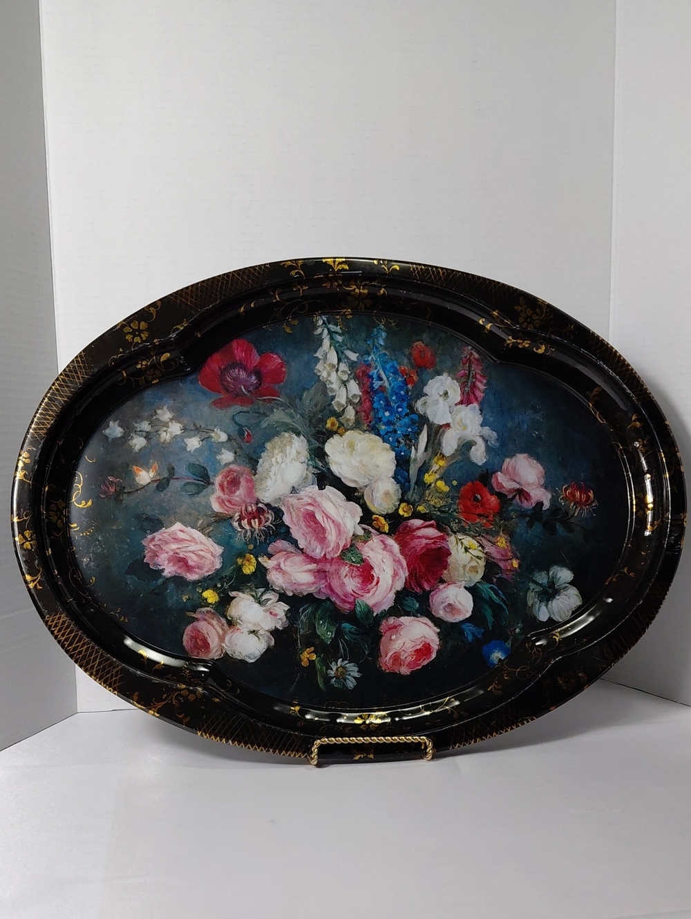 The Sherwood Studio English Garden Flower Large Tray